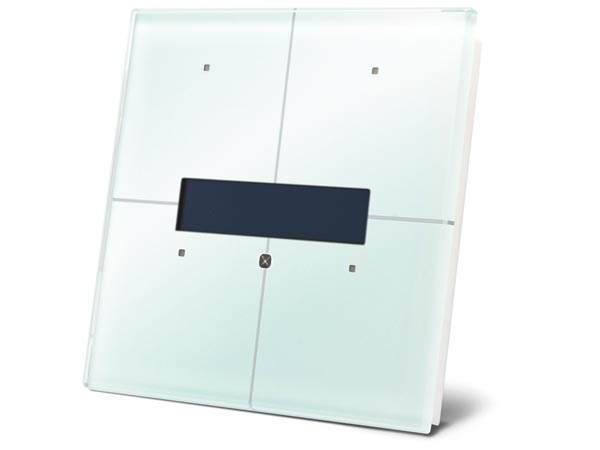 Afbeeldingen van Witte glazen bedieningsmodule met oledscherm en temperatuurcontroller